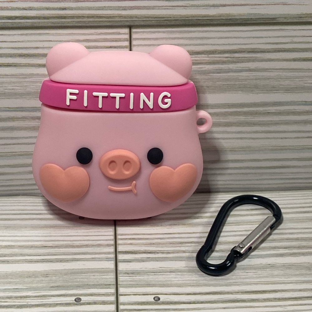 Pink Pig AirPods Case 1/2